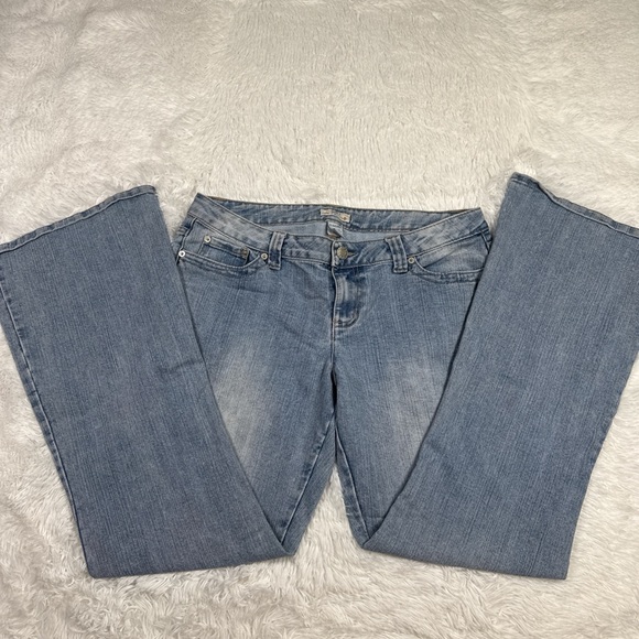 So Wear It Declare It Light Blue Flare Jeans - Picture 3 of 5